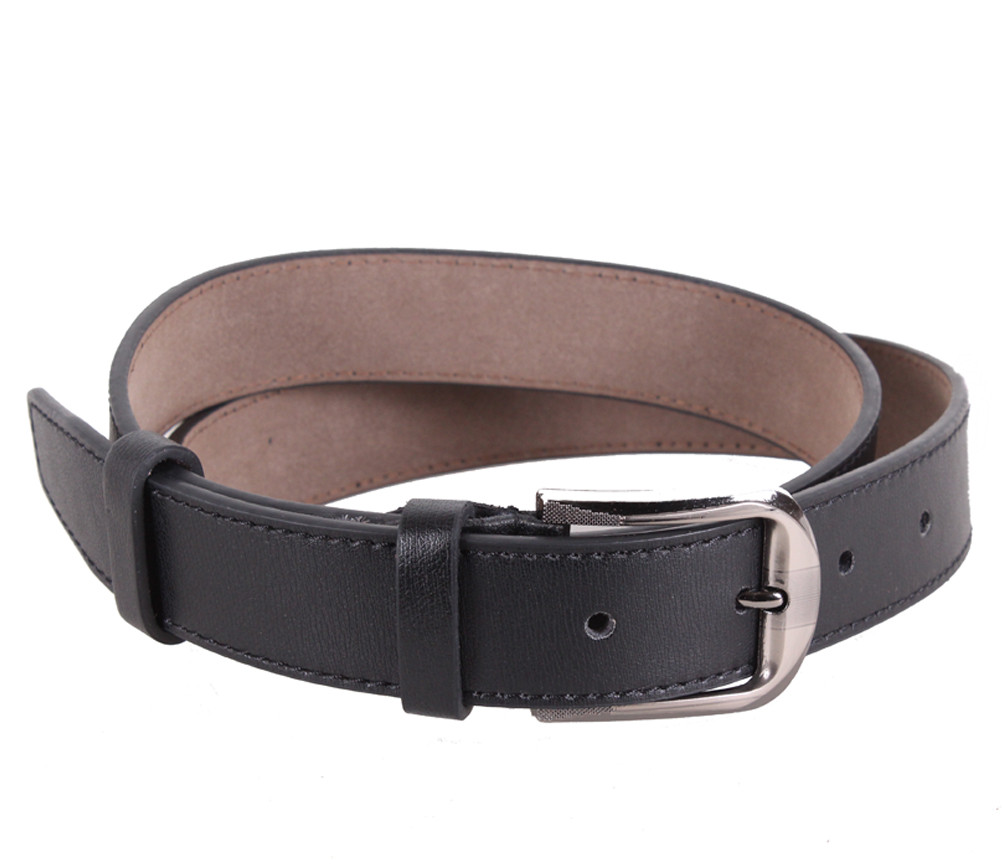 Чоловічий ремінь зі штучної шкіри під штани KZM15158-48 чорний, фото 1