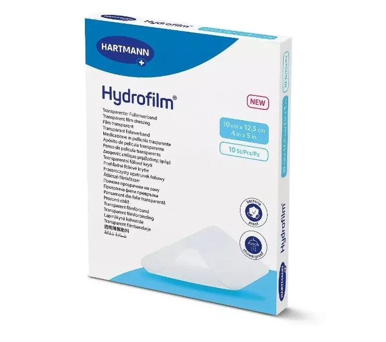 Пов'язка плівкова прозора Hydrofilm (10 см х 12.5 см) 1 шт, фото 1
