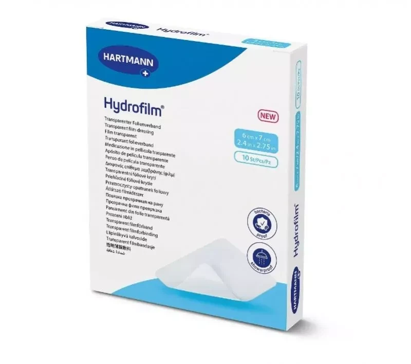 Пов'язка плівкова прозора Hydrofilm (6 см х 7 см) 1 шт, фото 1