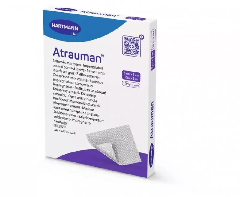 Пов'язка атравматична мазева Atrauman (5.5 см х 5.5 см) 1 шт, фото 1