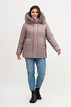 Елегантна жіноча зимова куртка Li-7 великого розміру 50–60, фото 2