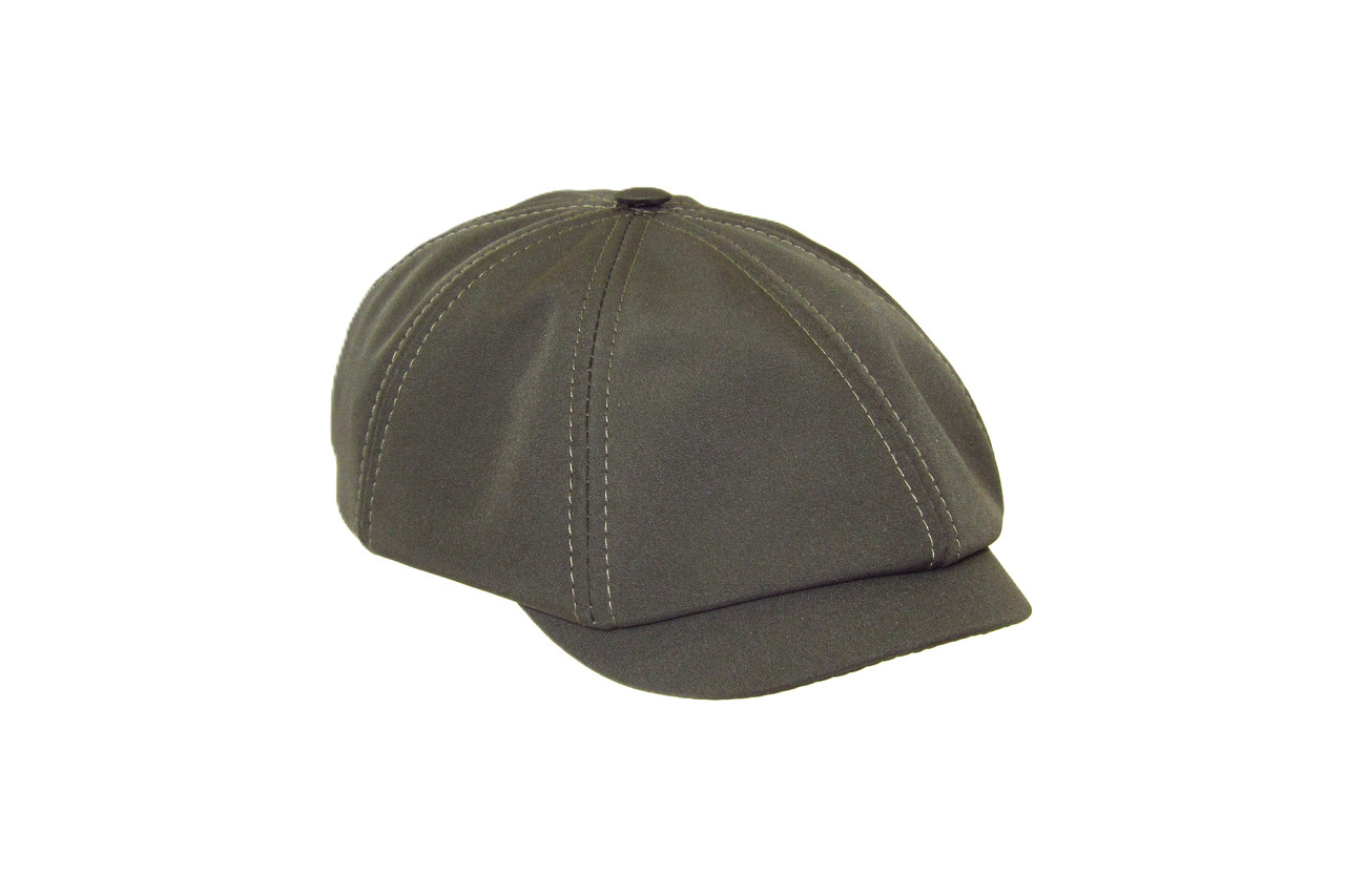 Чоловіча кепка восьмиклинка хуліганка демісезонна із софтшелу-плащівка на флісі колір хакі  DAVANI 93010