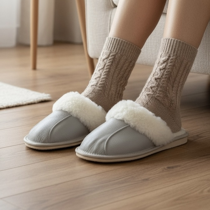 Жіночі капці на овчині 957, фото 1