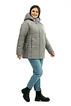 Елегантна жіноча зимова куртка Li-7 великого розміру 50–60, фото 5