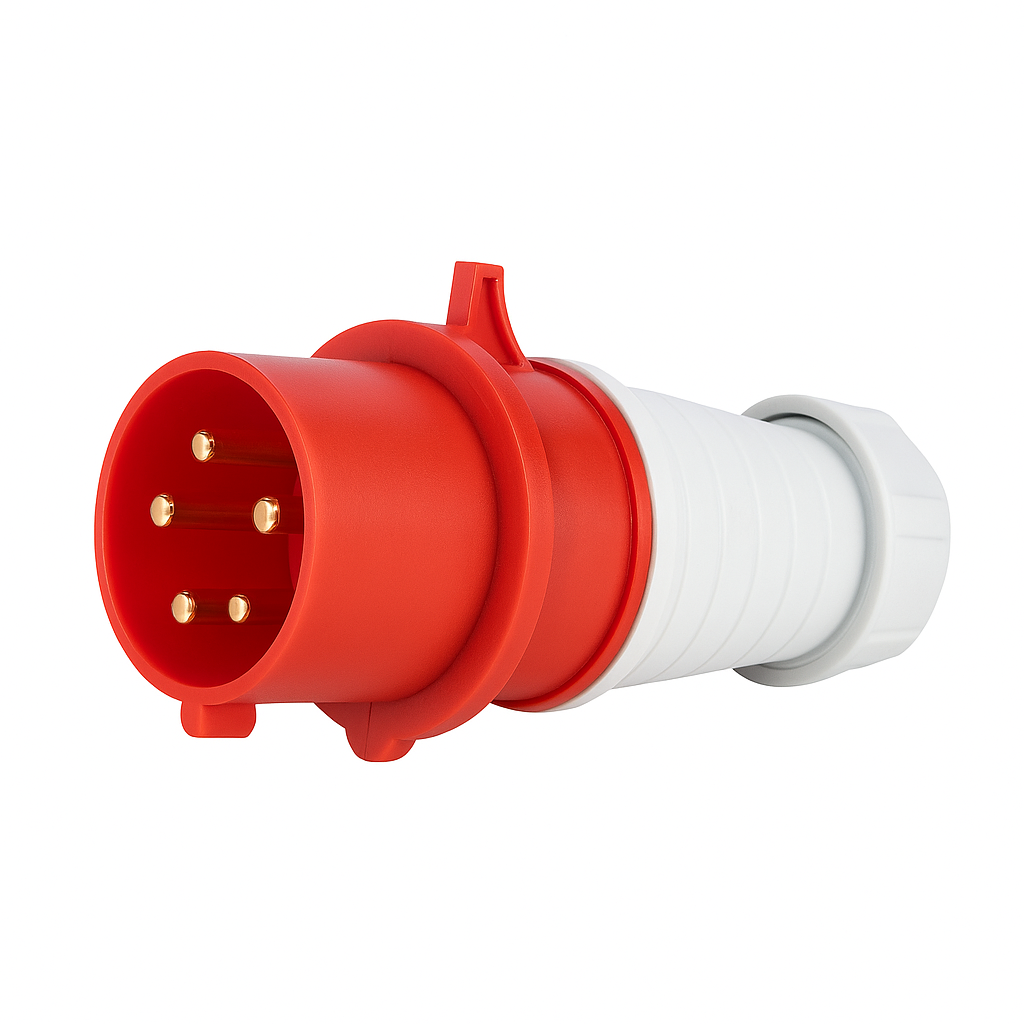 Промислова штекерна вилка 5-жильна 32A, фото 1