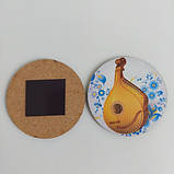 Набір Магнітів патріотичні круглі символіка України 2 шт. 6,5см. (123-1), фото 6