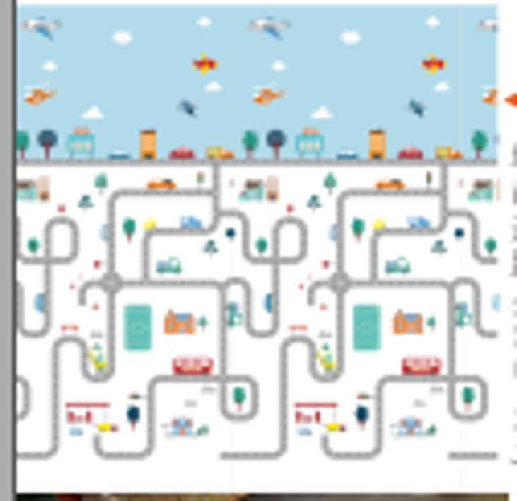 Дитячий двосторонній, складний термокилимок "Дорожній лабіринт та Космічні пригоди", 150х180x1 см, фото 1