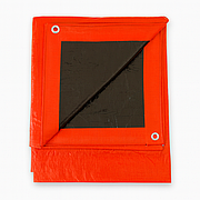 Тенти двосторонні 120г/м2 Оранжево/чорний