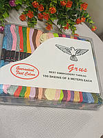 Муліне для вишивання/100 шт. по 8 м/мікс