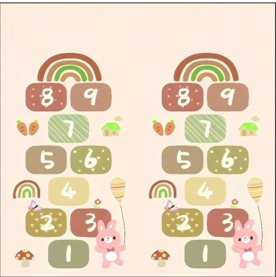 Дитячий двосторонній, складний термокилимок "Грайливі кошенята та Класики", 150х180x1 см, фото 1