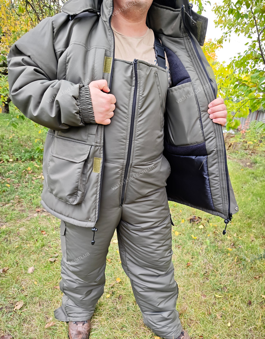 Зимовий костюм “Diamond Cotton”   –30 °C  Хакі, фото 1
