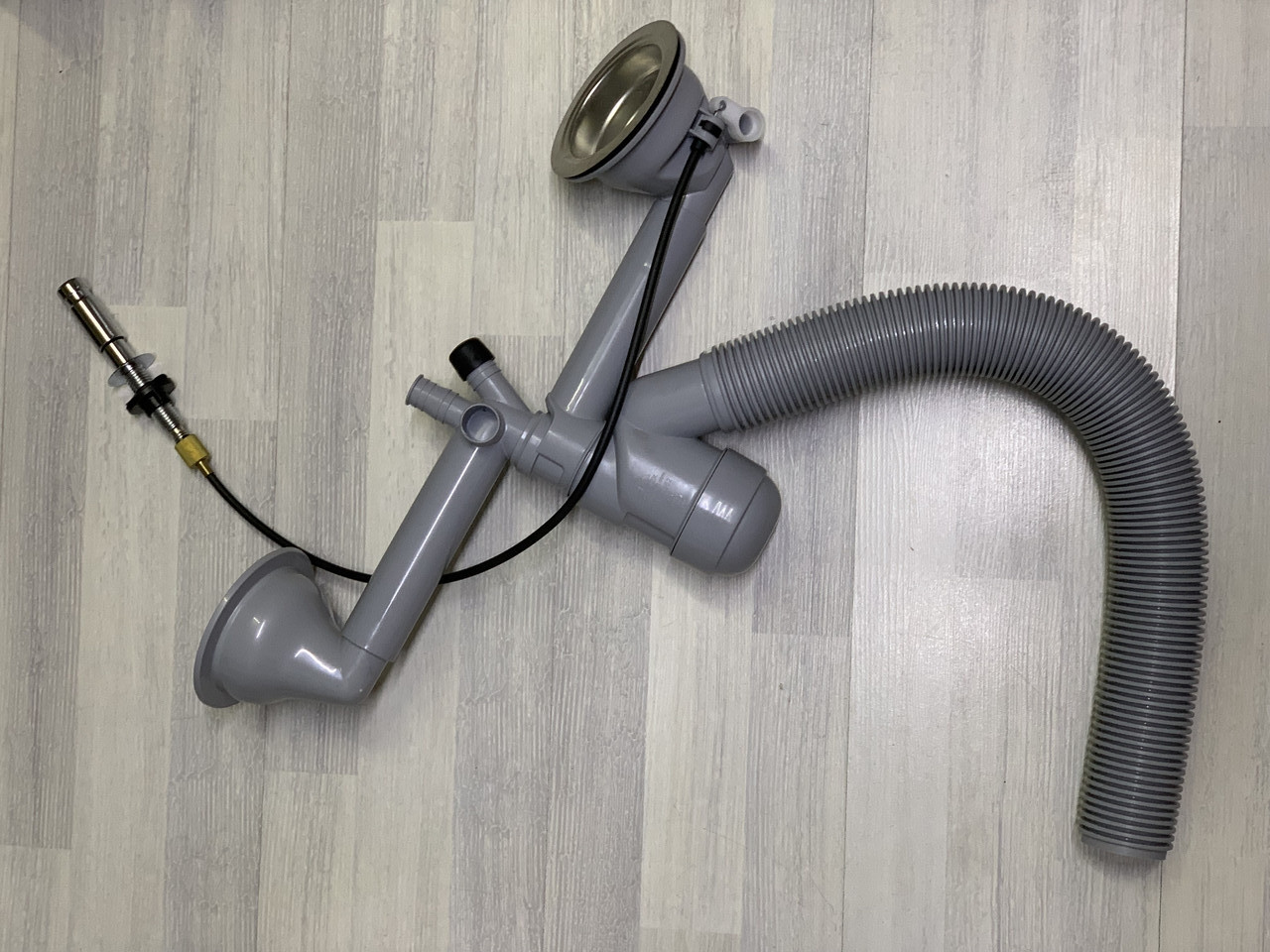 Сифон - автомат Prevex, Ikea для подвійної кухонної мийки