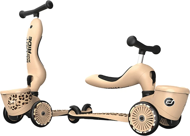 Самокат Scoot and Ride Highwaykick-1 Lifestyle Леопардовий, фото 1