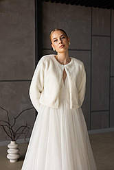 Весільна шубка № Ш2604 розмір 46