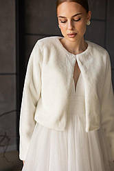 Весільна шубка № Ш2604 42 розмір