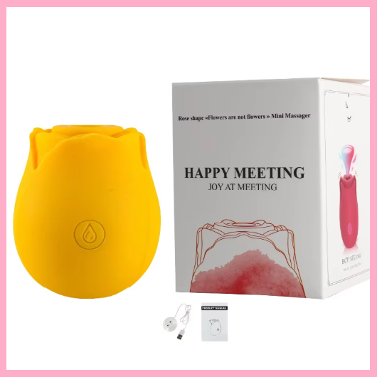 Вакуумний кліторальний стимулятор, вібратор для клітора та сосків троянда, інтимні іграшки, фото 1