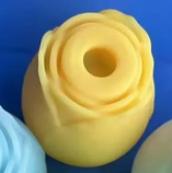 Жовтий вакуумний стимулятор клітора, Силіконовий вібратор троянда з вакуумно-хвильовою стимуляцією, Інтимні іг, фото 5