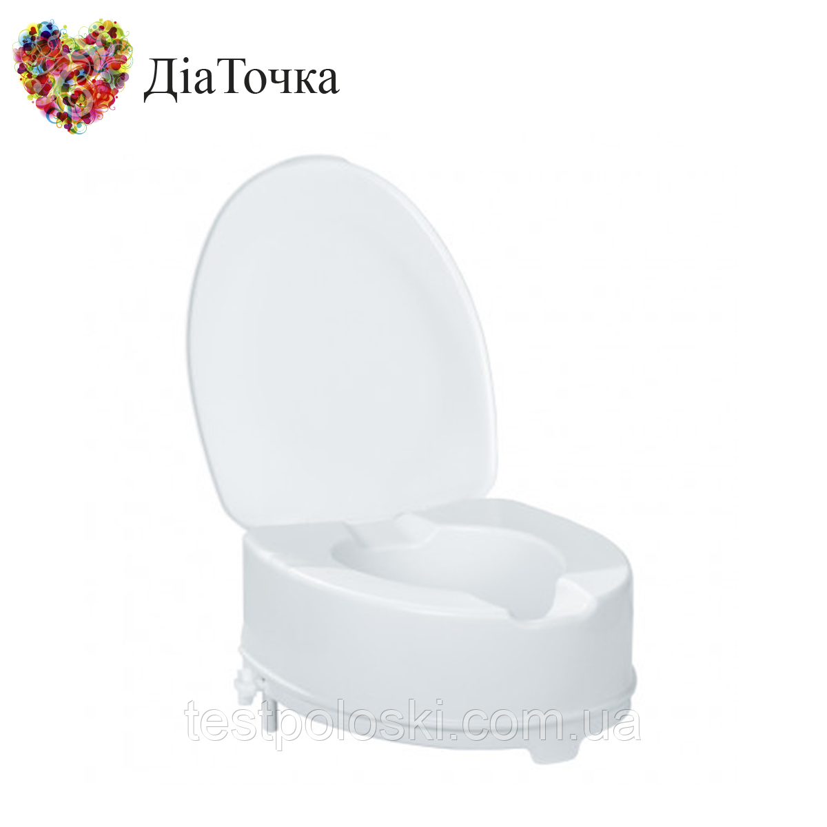 Високе туалетне сидіння King 15 см, з кришкою KING-15L-00, фото 1