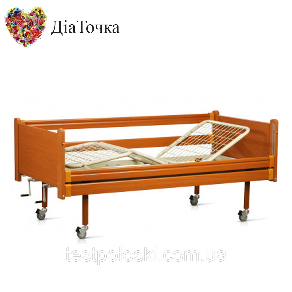Медичне функціональне ліжко OSD-94 з двома ручками для регулювання, фото 1