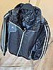 Куртка чоловіча Adidas на тонкому синтепоні Чорна, фото 7