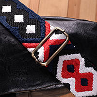 Женская слинг сумка через плечо из экокожи Черный (Vintage)