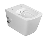 Унітаз підвісний з функцією біде Premium KVADRO Rimless безобідковий з дюропластовим сидінням soft-close 660058, фото 5