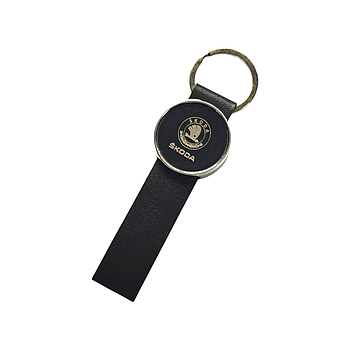 Брелок для автомобільних ключів Skoda, логотип кільце