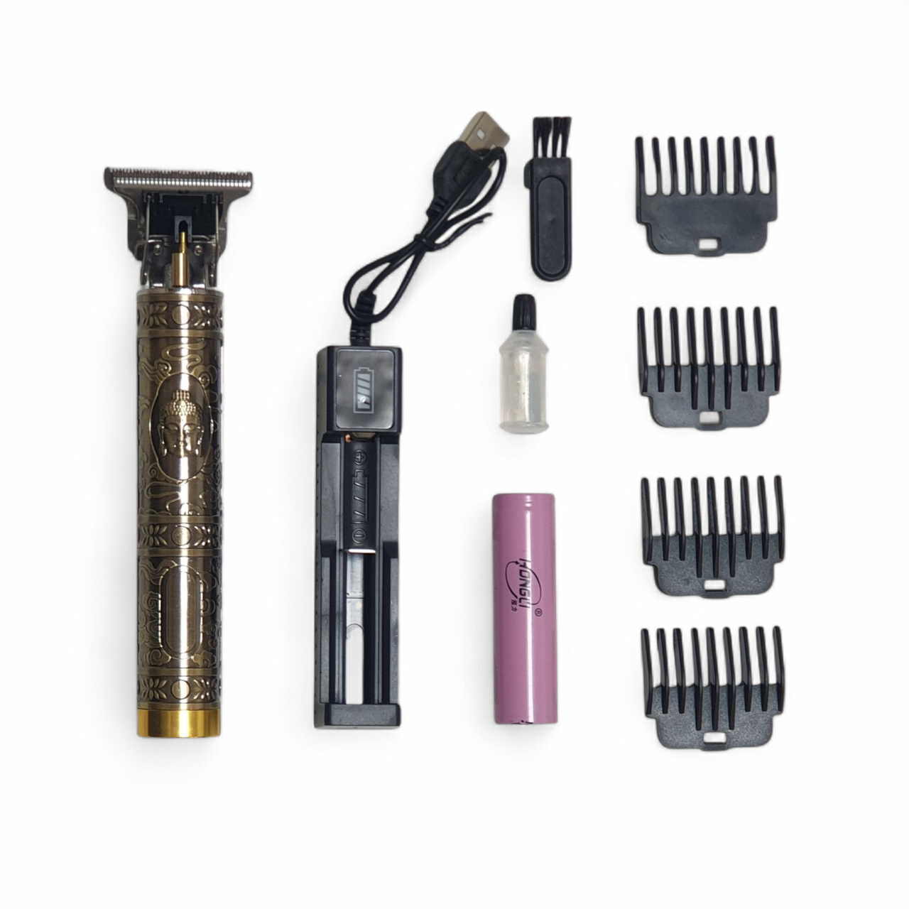 Професійна бездротова машинка для стрижки волосся на аккумуляторі. Тример для стриження волосся, фото 1