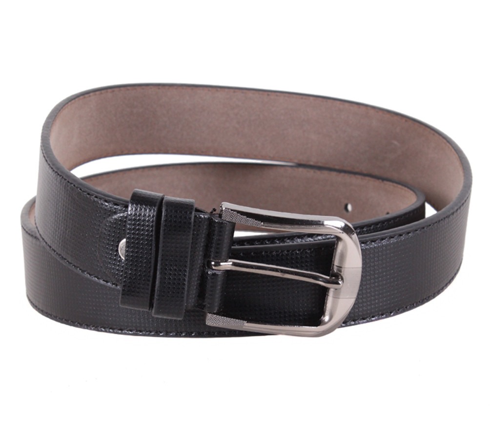 Чоловічий ремінь зі штучної шкіри під штани KZM15158-52 чорний, фото 1