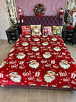 Новогодний плед из микрофибры евро 200*230