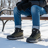 Зимове дитяче взуття, дутики, чоботи, термоботинки на овчині на хлопчиків на липучці. Розмір: 36-41