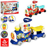 Ходунки Hola Toys 4in1 «Паровозик» сині, фото 6