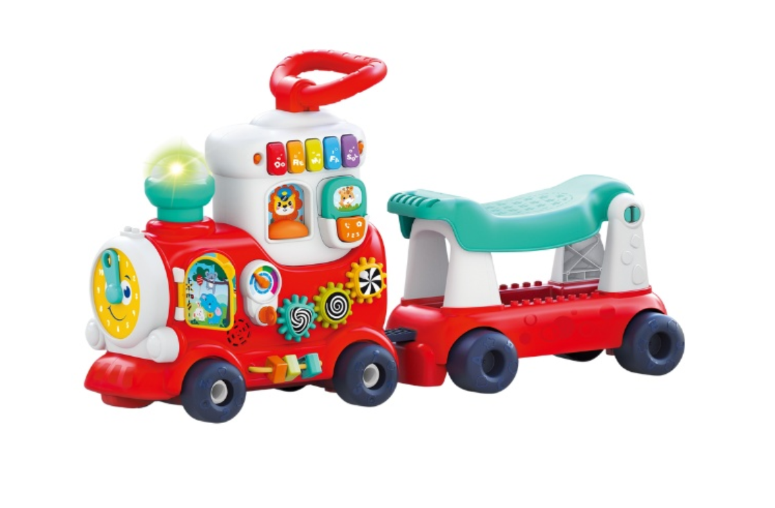 Ходунки Hola Toys 4in1 «Паровозик» червоні, фото 1
