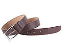 Чоловічий ремінь зі штучної шкіри під штани KZM15158-53 коричневий, фото 2