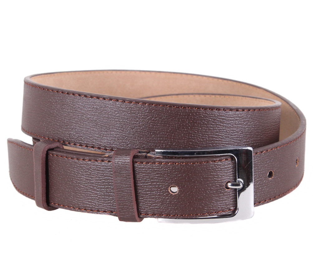 Чоловічий ремінь зі штучної шкіри під штани KZM15158-53 коричневий, фото 1
