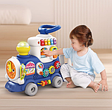 Ходунки Hola Toys 4in1 «Паровозик» сині, фото 3