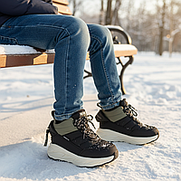 Зимове дитяче взуття, дутики, спортивні черевички, термоботки на овчині на хлопчиків на липучці. Розмір: 32-36