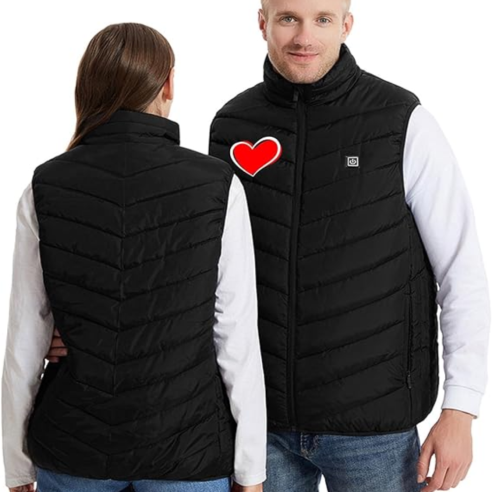 Жилет з USB-підігрівом електрична терможилетка для чоловіків розмір XL 9 зон обігріву 3 режими температури, фото 1