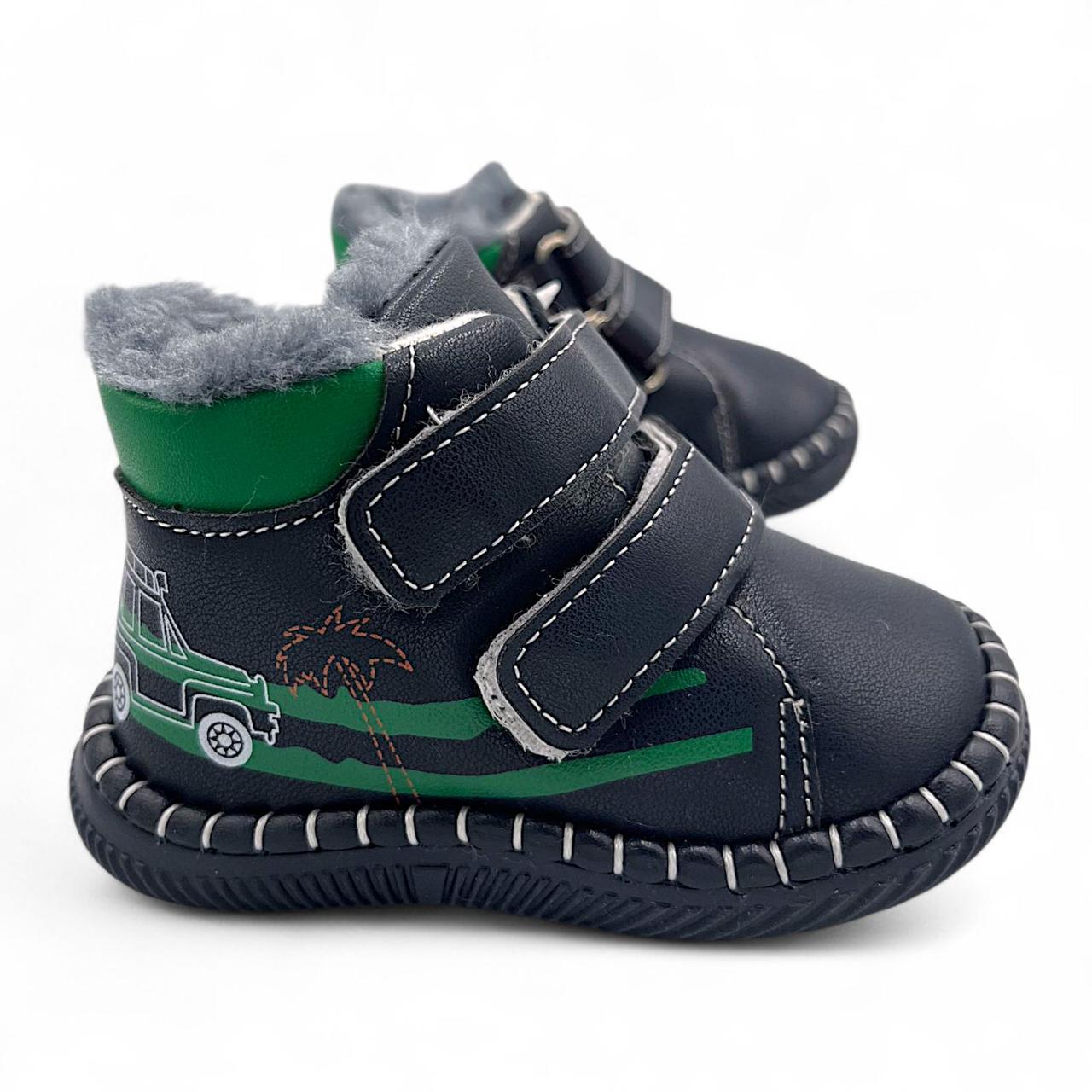 Дитячі зимові пінетки для мальчика Apawwa 18-21р, фото 1