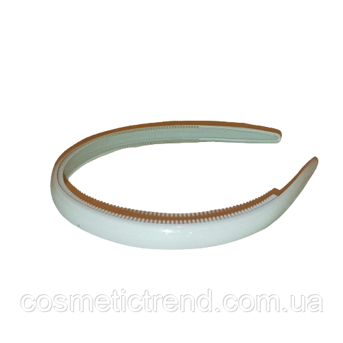 Обруч для волосся білий с золотистим напилением глянсовий (Франція)