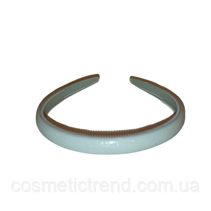 Обруч для волосся білий с золотистим напилением глянсовий (Франція), фото 2