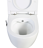 Унітаз підвісний з функцією біде Premium ELISE Rimless безобідковий з дюропластовим сидінням soft-close 660059, фото 3