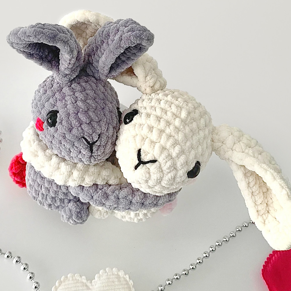 ЗАКОХАНІ ЗАЙЦІ, Майстер-клас із в'язання (рівень середній), фото 1