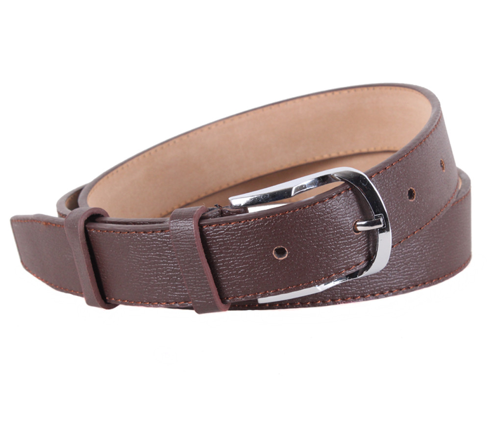 Чоловічий ремінь зі штучної шкіри під штани KZM15158-55 коричневый, фото 1
