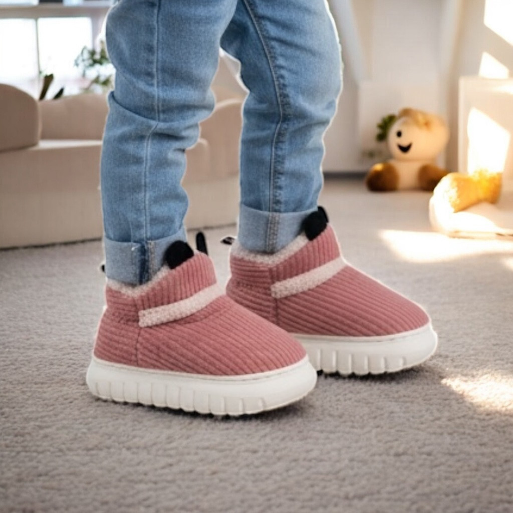 Детские теплые тапочки в садик и для дома для девочек Размер: 31-32, фото 1