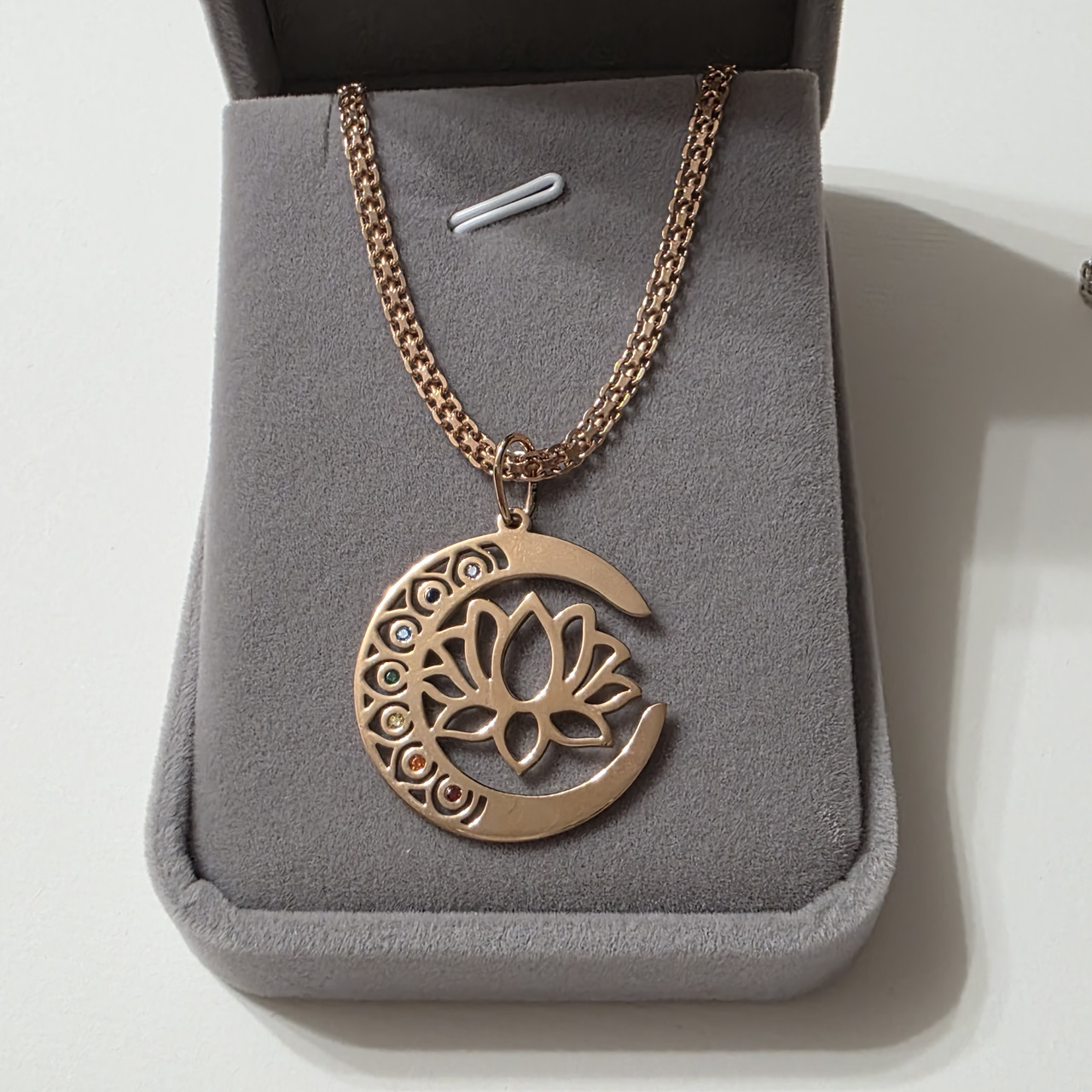 Срібний комплект в позолоті Код Процвітання Кулон Ланцюжок