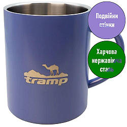 Термокухоль Tramp. 0,4 л. 10х11,5х11,5см. Синій. Термочашка UTRC-010