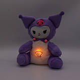 М'яка іграшка-нічник із функцією дихання Казкові сни Куромі Kuromi, фото 2