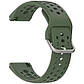 Ремінець силіконовий для годинника Amazfit Bip 6 22 мм хакі, фото 2
