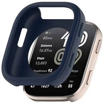 Захисний силіконовий чохол для годинника Amazfit Bip 6 темно-синій